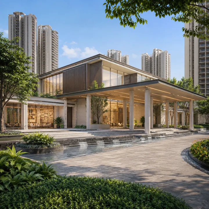 Prestige Kodagurki township clubhouse exterior