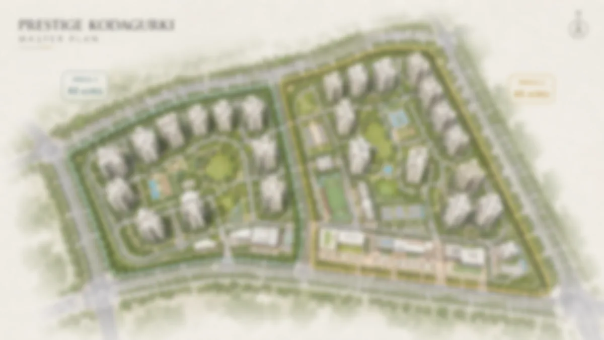 Prestige Kodagurki master plan site layout